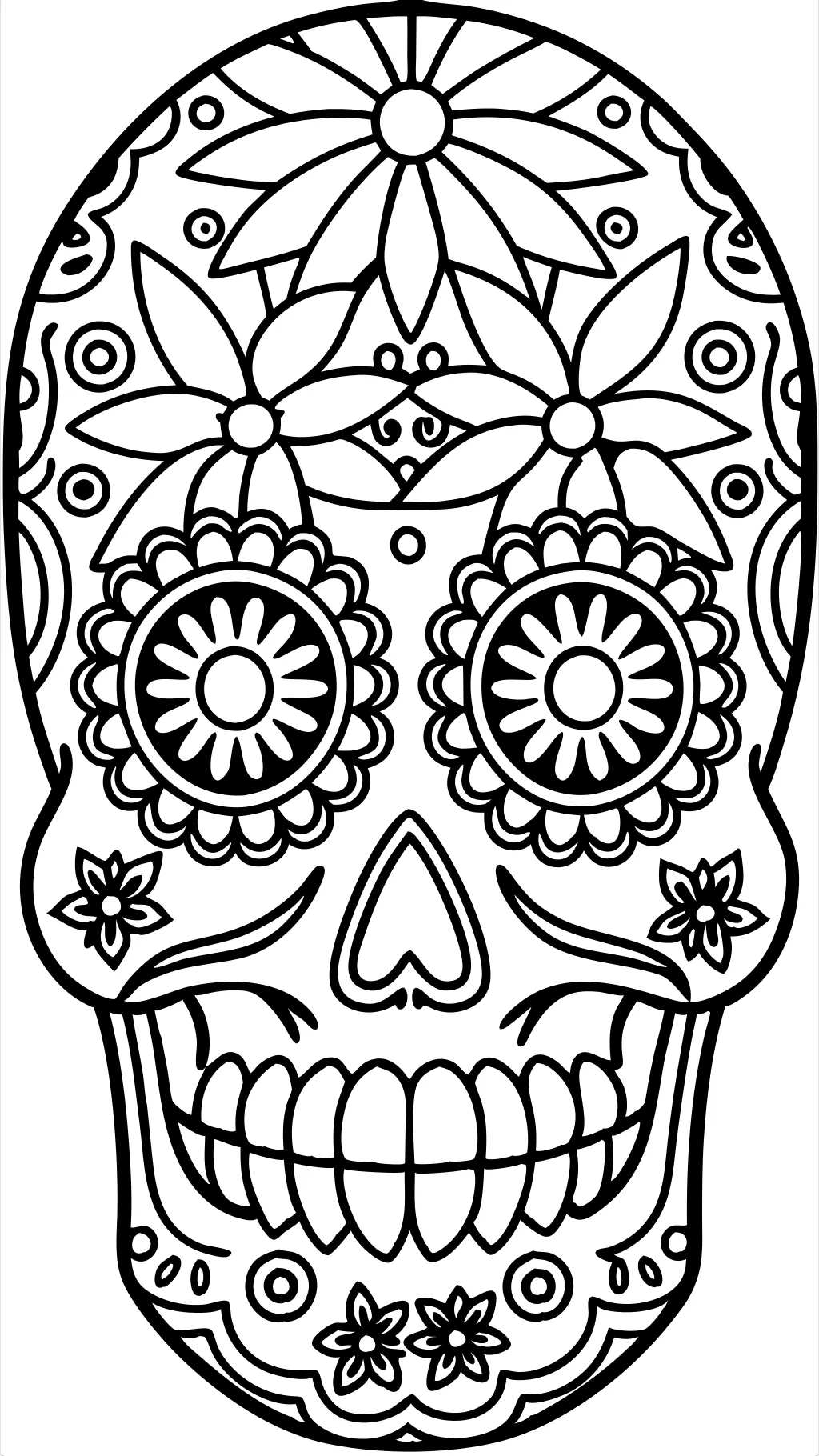 skull coloring pages printable